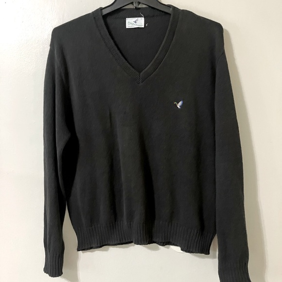 Flying Scotsman V-Neck Sweater Men’s Large 80’s Vintage - Picture 1 of 11